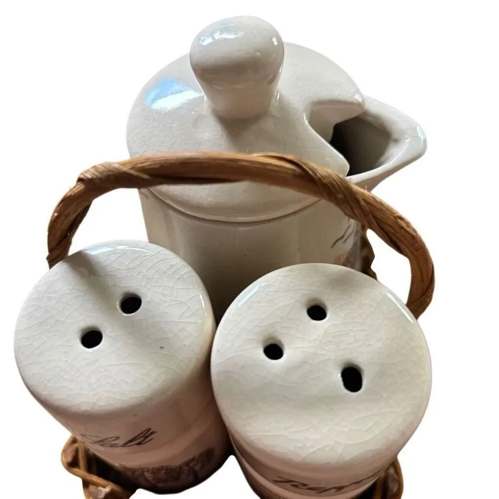 Vintage 6-PC Condiment Set Taiwan